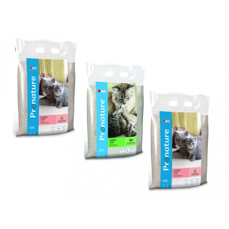 Pakiet 3 szt żwirku Pronature Holistic kanadyjski żwirek Baby Powder /Eukaliptus6kg Pakiet 3 szt żwirku Pronature Holistic kanadyjski żwirek Baby Powder /Eukaliptus6kg